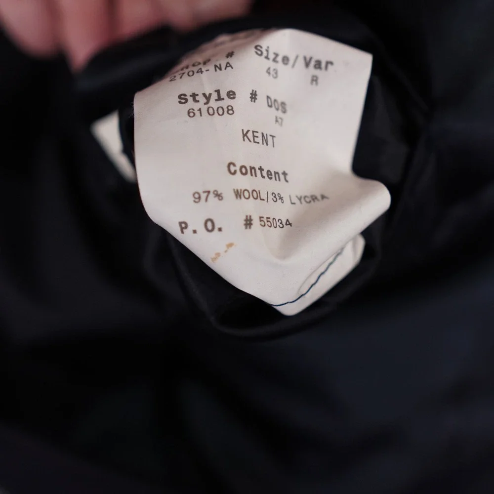 JOS A BANK Blazer Mens 43R Navy Blue‎ Wool Metal Eagle Buttons Kent Sports Coat